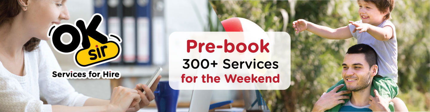 Pre-book 300+ Services for the weekend